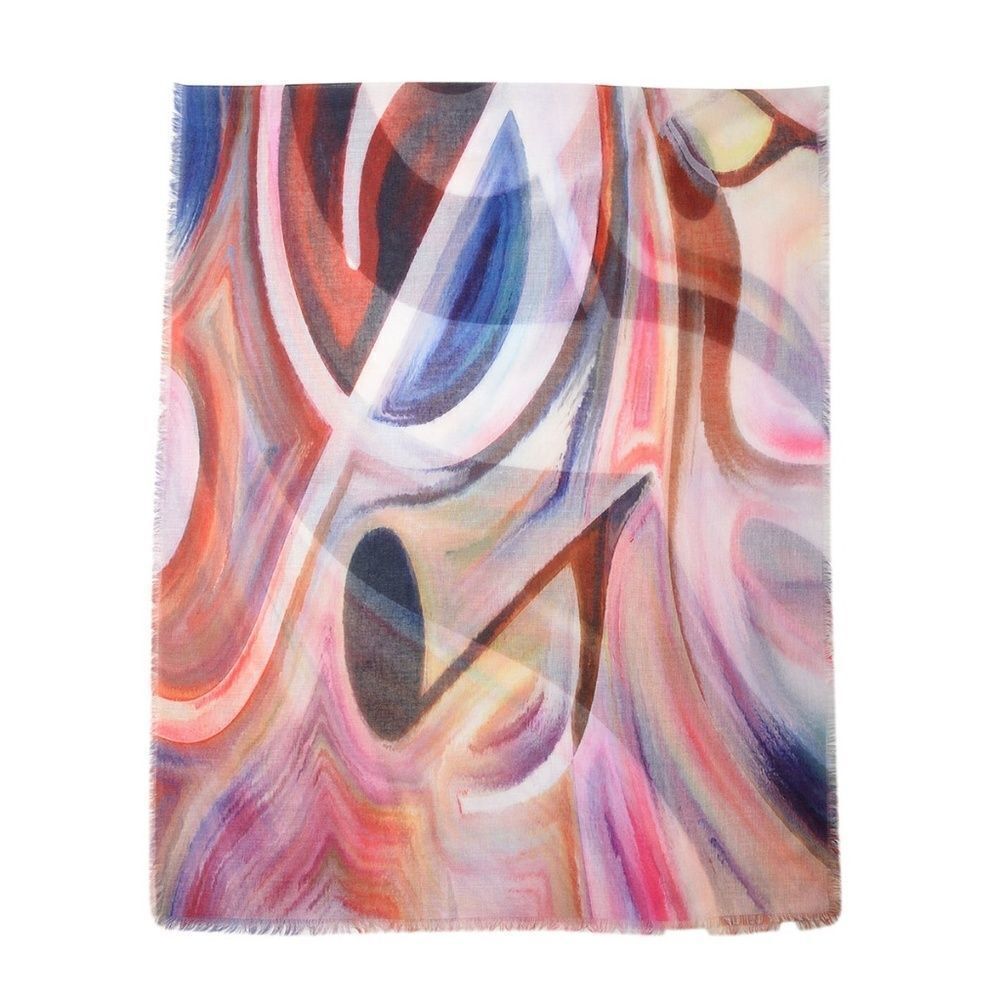 Scarf Musical Note Digital Printed Multi Color - Picture 3 of 4